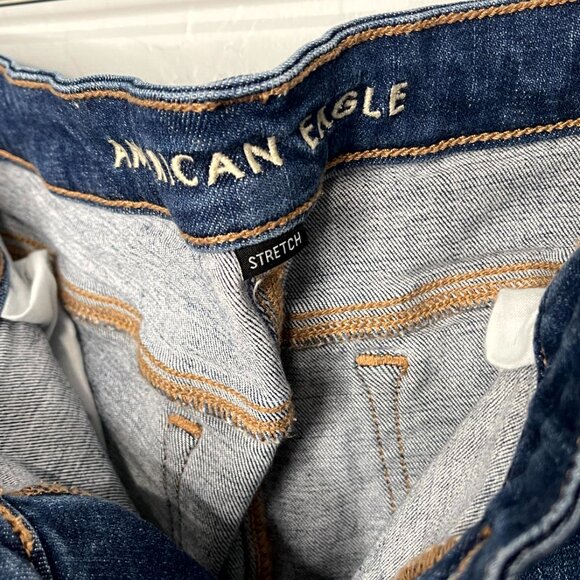 American Eagle Stretch Dark Kickboot Bootcut Jeans Size 18 Long #62 - Picture 7 of 9